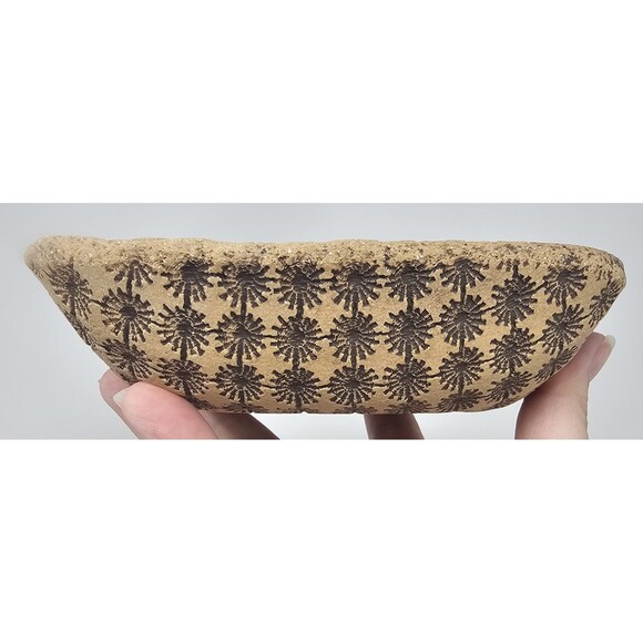 Sweet Little Mandala Marion Pollman Clay Art Rustic Ceramic Trinket Dish - Picture 5 of 13